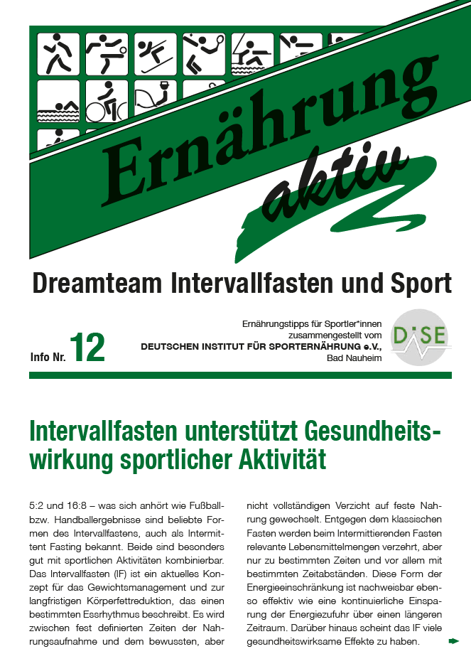Ernährung aktiv Nr. 12 Intervalfasten