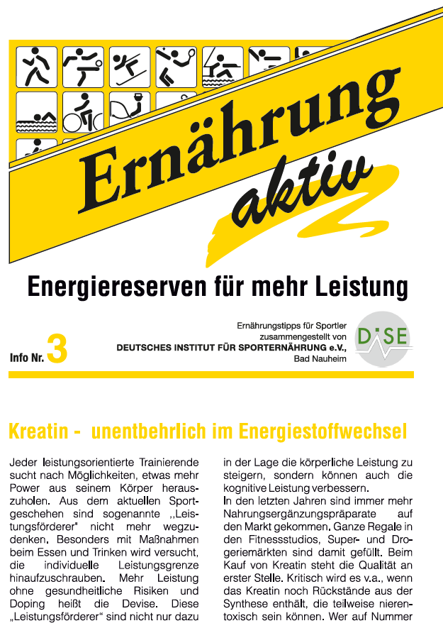 Ernährung aktiv Nr. 3 Kreatin