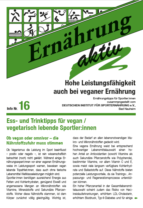 Ernährung aktiv Nr. 16 Vegane Ernährung